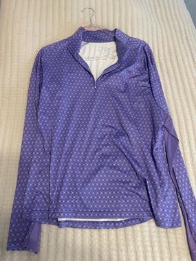 Piper Purple Half-Zip Sunshirt